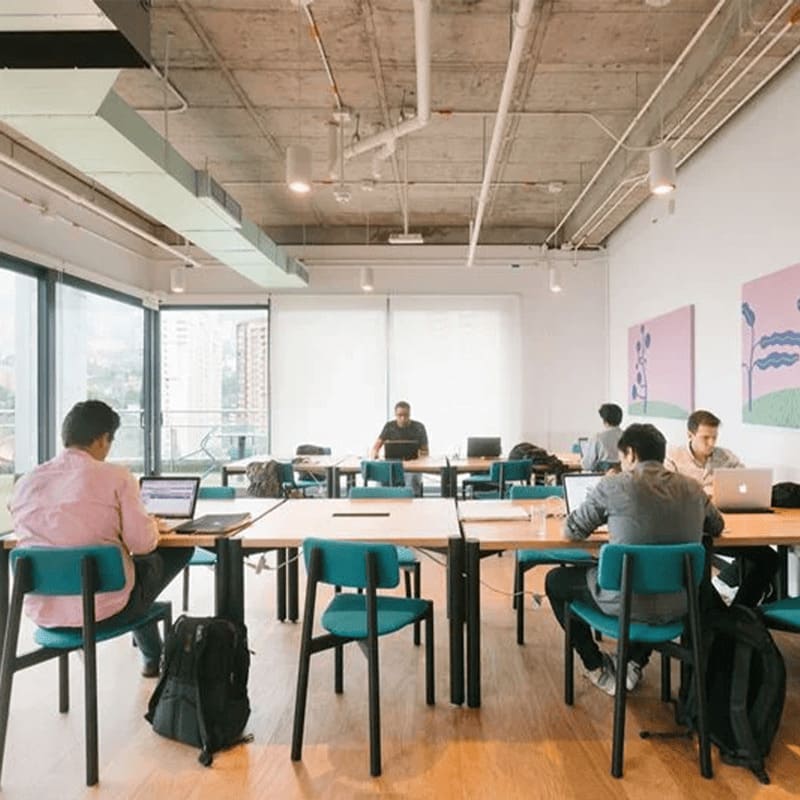 Freelancers working at WeWork Offices in Medellin